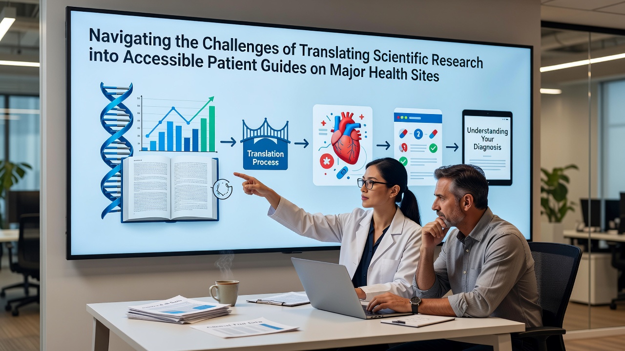Navigating the Challenges of Translating Scientific Research into Accessible Patient Guides on Major Health Sites